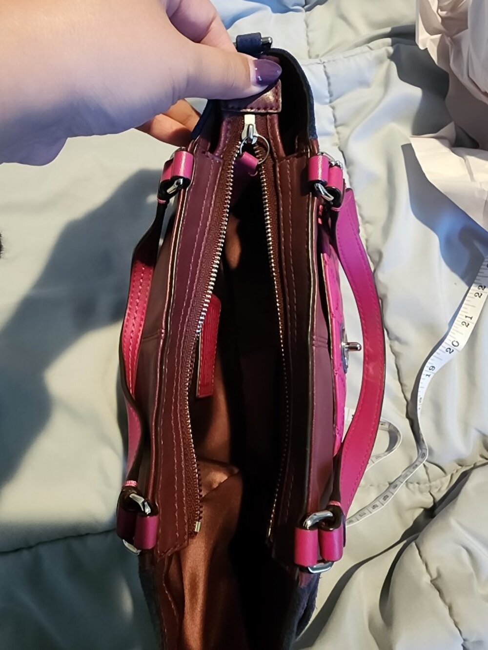 Coach F49865 Colorblock Leather Suede - Picture 4 of 8